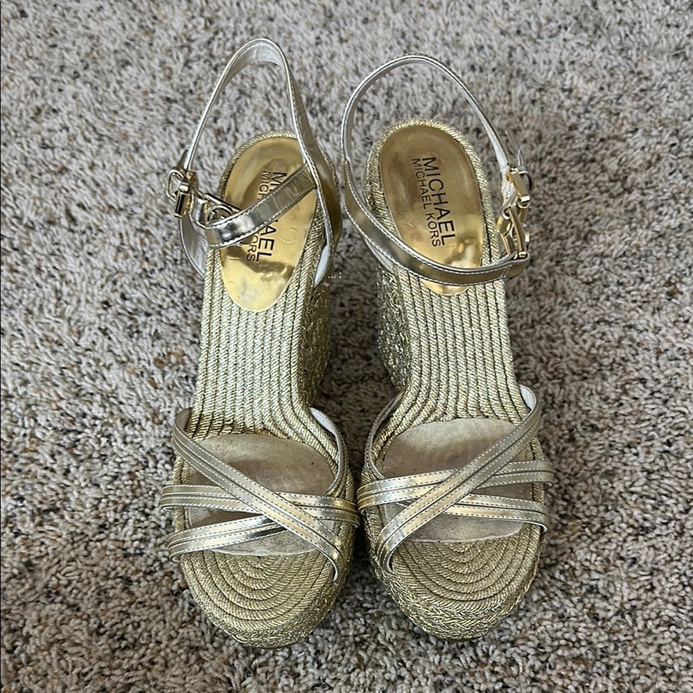 Michael Michael Kors Gold Women's Sandals